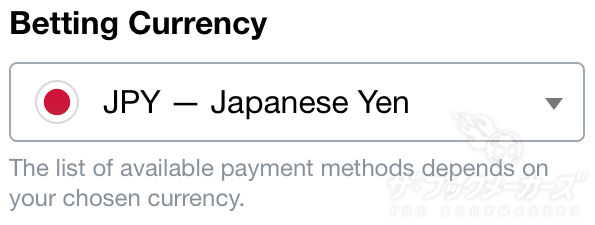 アカウント通貨の変更方法