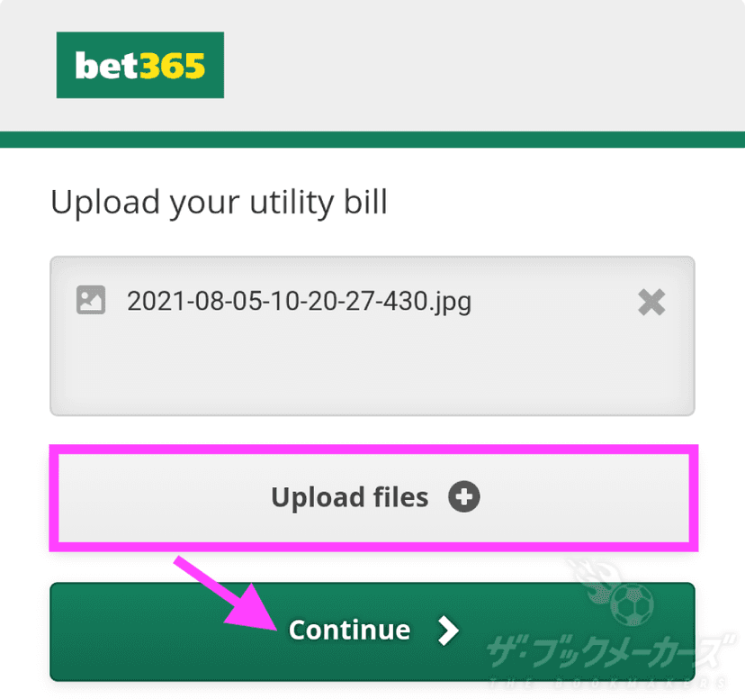 Utility Bill（公共料金請求/領収書）/Upload files/送信