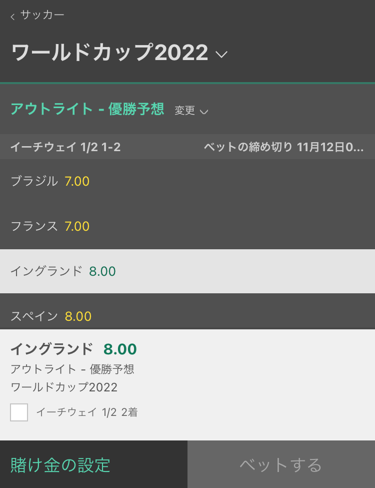 bet365ワールドカップ2022