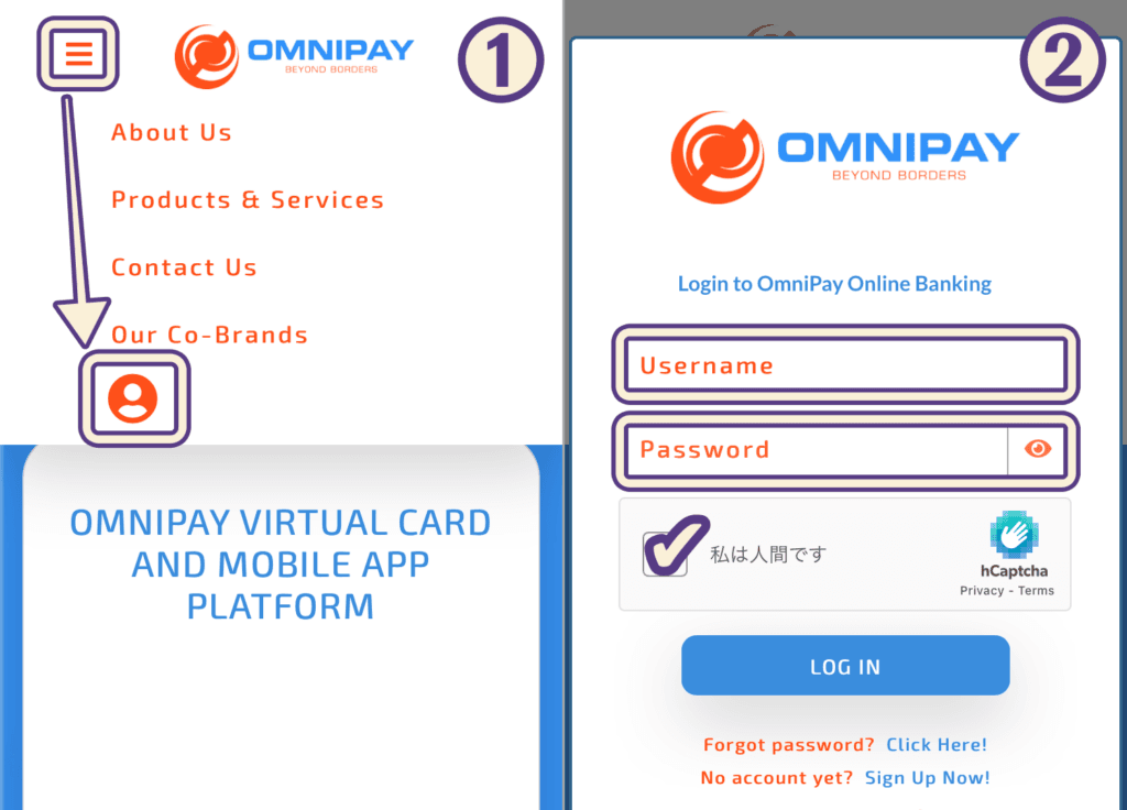 OMNIPAYの登録方法