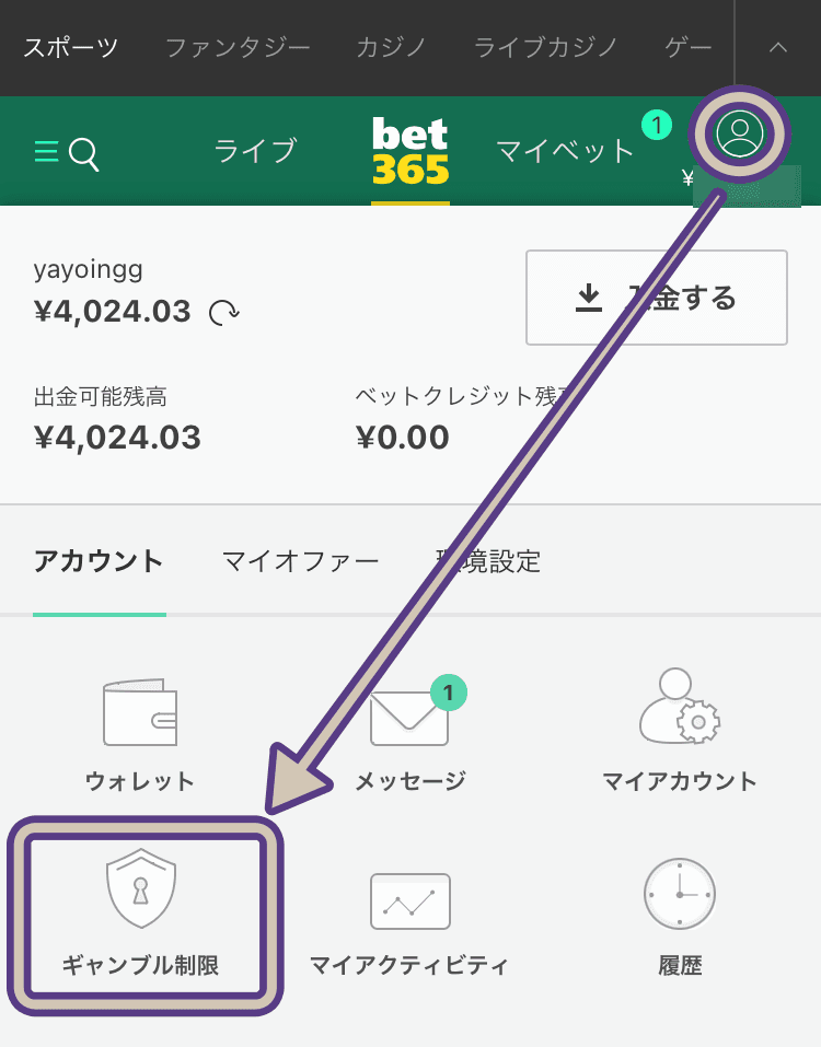 bet365ギャンブル制限